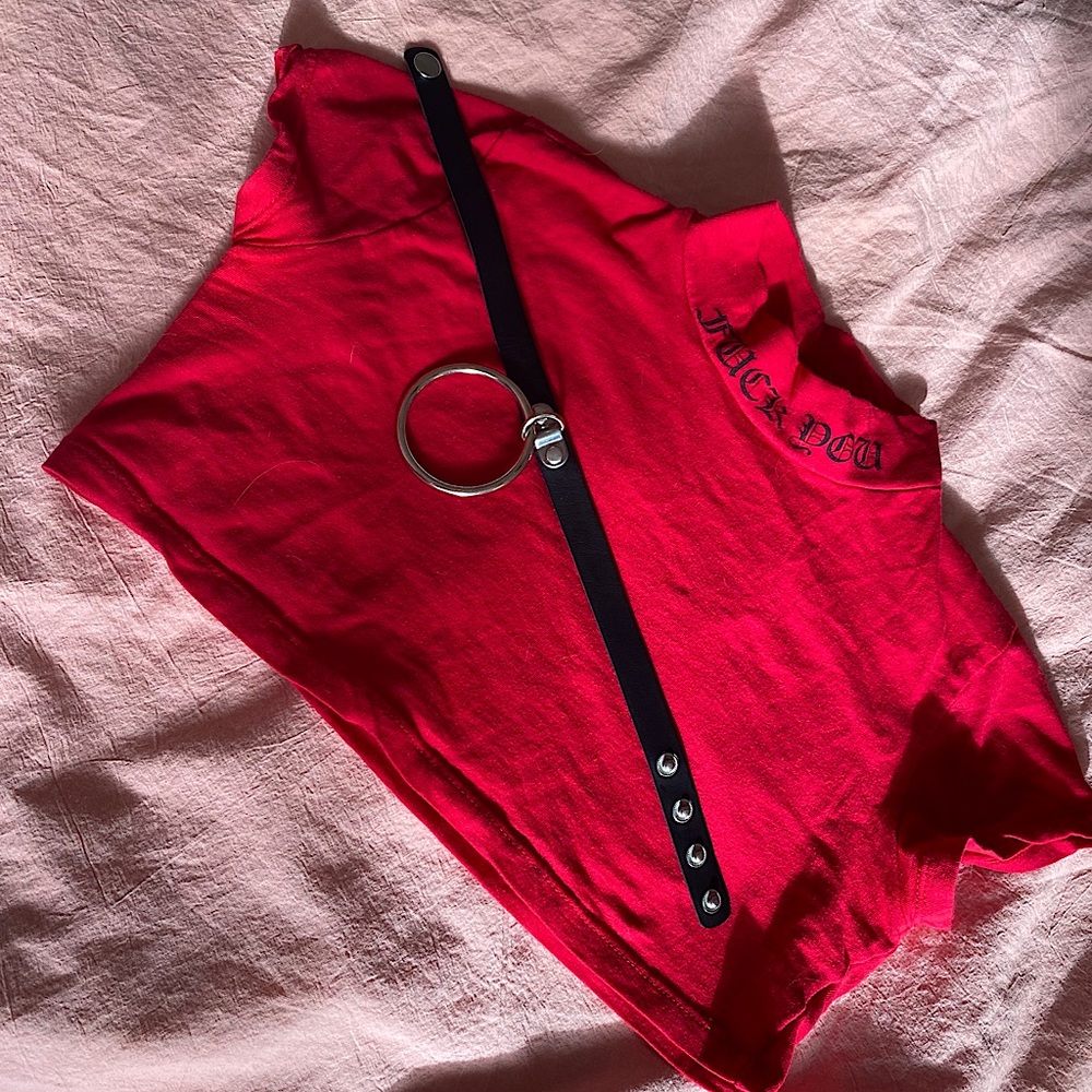 F*%# you crop top & collar